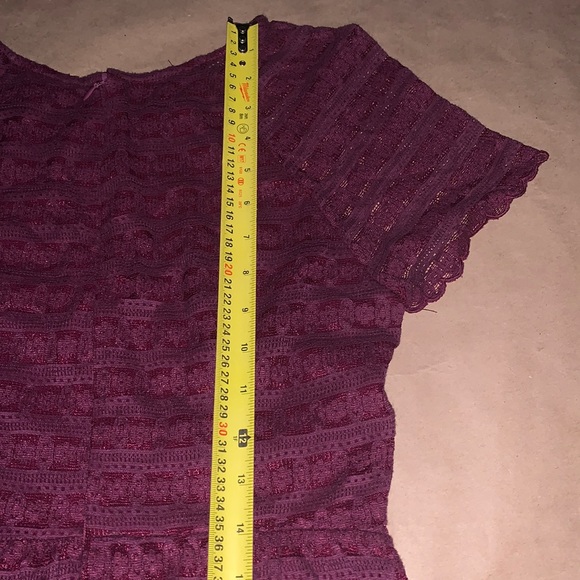 Free People | Maroon/Wine | Lace Dress - Picture 7 of 7